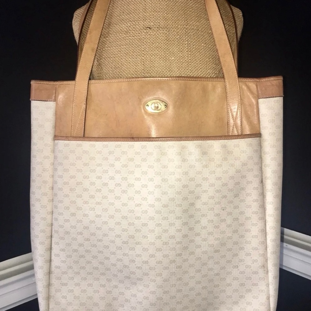 VINTAGE LARGE GUCCI TOTE - RARE
